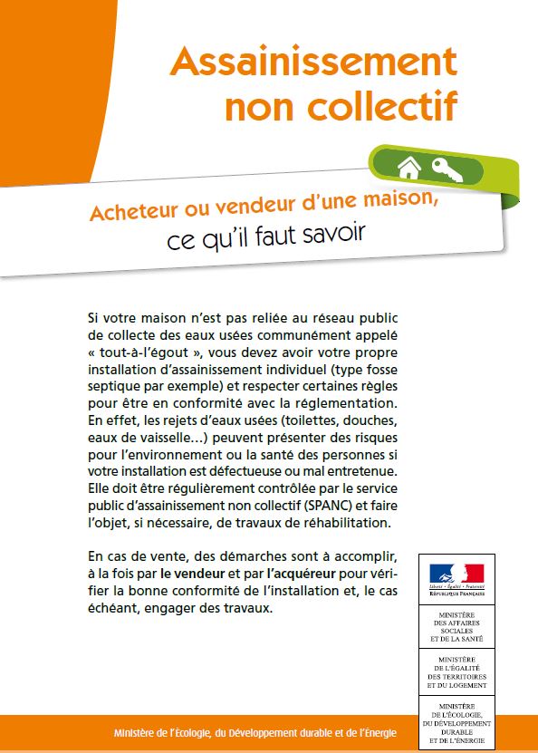 étiquette brochure vente SPANC